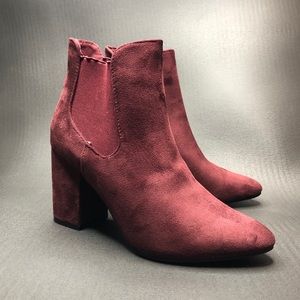 Burgundy Ankle Boots